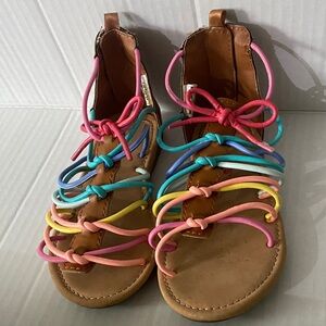 Carters girls strappy multi colored sandals size 11
Great condition